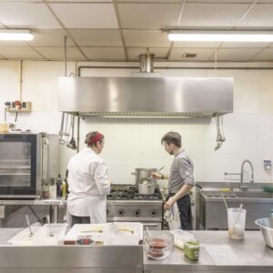 SOZZAGO (NO), ITALY - JULY 15

Claudia Fonio, preparing the risotto together with Boris Longhi, 27, head of the first course. 

Photo by Davide Bertuccio for The Washington Post